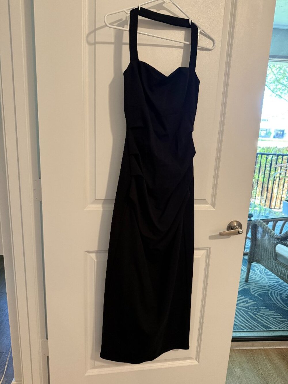 Black Bodycon Halter Dress